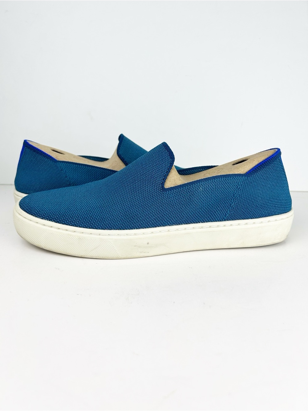 Rothy’s The Original Slip On Sneaker Teal Turquoise Comfort Sneakers Shoes